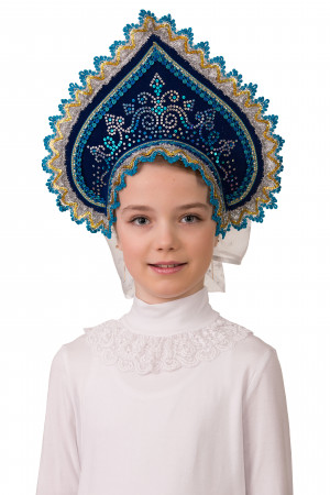 Кокошник Полярное сияние, Батик (5400)