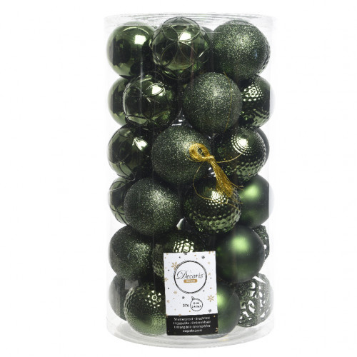 Набор пластиковых шаров Королевский 60 мм., зеленый, 37 шт., Kaemingk (020811)