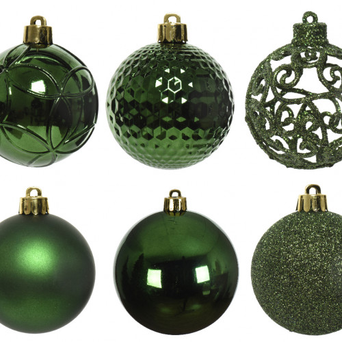 Набор пластиковых шаров Королевский 60 мм., зеленый, 37 шт., Kaemingk (020811)