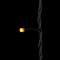 Светодиодная бахрома с колпачком 3,2*0,9 м., 168 желтых LED ламп, каучуковый черный провод, Beauty Led (LL168-1-2Y)