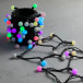 Светодиодная гирлянда шарики Fiesta, 10 м., 100 RGB LED ламп 23 мм, черный каучук, LTC (RGB BB100-2-2RGB) в Санкт-Петербурге