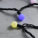 Светодиодная гирлянда шарики Fiesta, 10 м., 100 RGB LED ламп 23 мм, черный каучук, LTC (RGB BB100-2-2RGB) в Санкт-Петербурге