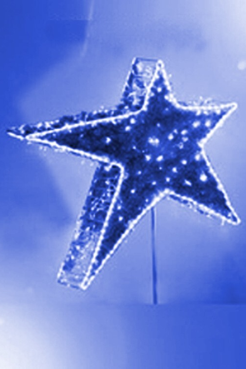 Макушка Гагаринская звезда 50 см. для елей высотой от 5 до 10 м., синяя, Green Trees (gag-50blue)