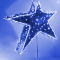 Макушка Гагаринская звезда 50 см. для елей высотой от 5 до 10 м., синяя, Green Trees (gag-50blue)