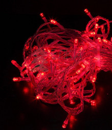 Комплект гирлянды на деревья с контроллером 60 м., 3 луча по 20 м, 600 LED ламп красного цвета, Beauty Led (KDD600C-10-1R)