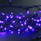 Светодиодная нить с контроллером 20 м., 220V, 200 фиолетовых LED ламп, черный ПВХ провод, Rich LED (RL-T20C2-B/V)