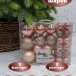 Набор пластиковых шаров Гамма 46 шт., нежно-розовый, ChristmasDeLuxe (88044)