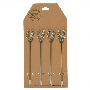 Шпажки для канапе Северный олень 4 шт., 12 см., Kaemingk (607886)