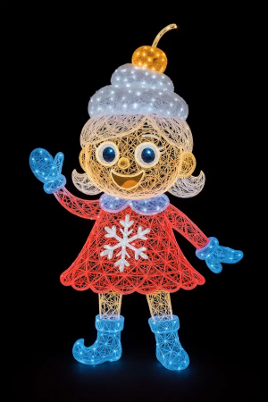 Светодиодная фигура Пироженка Снежинка 200 см., Сад Радости (SR129)