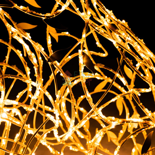 Светодиодная фигура Волк золотой Premium 1,85 м., Conso (OL328)