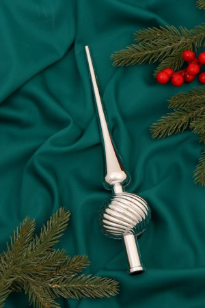 Макушка Классика полосы 25 см., серебро, Зимнее Волшебство (6537063)         