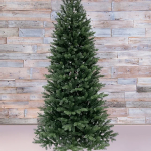 Ель Швейцарская стройная 185 см., 180 теплых белых LED ламп, 100% литая хвоя, Black Box (74677)