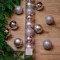 Набор пластиковых шаров Сказка 60 мм, серебро, 10 шт, Kaemingk (020171)