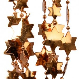 Бусы пластиковые Звезды 2.6*270 см., медные, Kaemingk (000491)