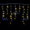 Светодиодная мерцающая бахрома 3*0.8 м., 220V, 100 теплых белых LED ламп, прозрачный силикон, Winner (ww.02.5T.100+)