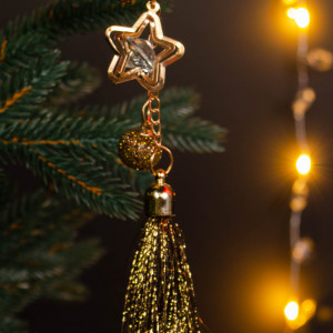 Подвески на елку Загадки Востока - Шар с кистью 21 см., Kaemingk (385696/4)