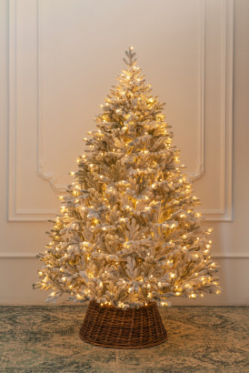 Искусственная елка Швейцарская заснеженная 300 см., 1016 теплых-белых Led ламп, 100% литая хвоя, ЕлкиТорг (176300)