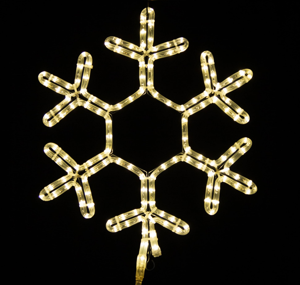 Снежинка MAIN, 50 см, 220В, теплый белый, Teamprof (960142)