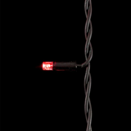 Светодиодная бахрома с колпачком 3,2*0,9 м., 168 разноцветных LED ламп, каучуковый черный провод, Beauty Led (LL168-1-2M)