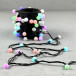 Светодиодная гирлянда шарики Fiesta, 7 м., 75 RGB LED ламп 23 мм, черный каучук, Beauty Led (RGB BB75-2-2RGB) в Санкт-Петербурге