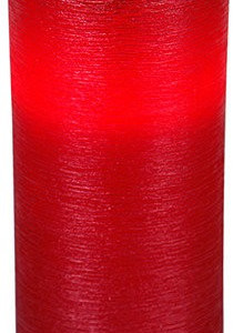 Свеча LED LINDA неровный край, красный воск (068-59)