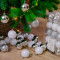 Набор пластиковых шаров Серебряный Бор 60 мм, 30 шт, Kaemingk  (020114)