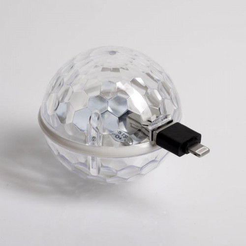 Проектор Двойной диско-шар 7 см., RGB, 4 коннектора для подключения, Luazon Lighting (5254650)