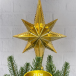 Елочная макушка Звезда Востока 25 см., пластик, золото, Christmas DeLuxe (89604) в Санкт-Петербурге