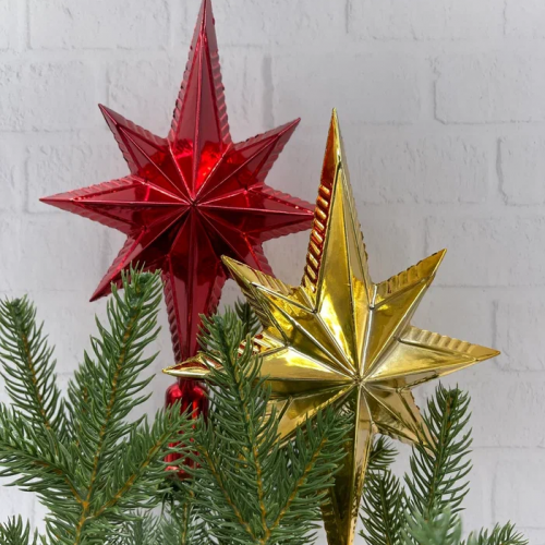 Елочная макушка Звезда Востока 25 см., пластик, золото, Christmas DeLuxe (89604) в Санкт-Петербурге