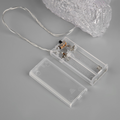 Светодиодная фигура Медведь с бантом 15×20×15 см., акрил, 20 LED, батарейки ААх3 (не в комплекте), Luazon Lighting (4357276)