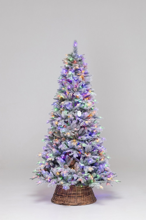 Искусственная елка Скандинавия заснеженная 300 см., литая+пвх, 1200 мульти/теплых LED ламп, ЕлкиТорг (26300) в Санкт-Петербурге