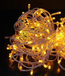 Комплект гирлянды на деревья с контроллером 60 м., 3 луча по 20 м, 600 LED ламп желтого цвета, Beauty Led (KDD600C-10-1Y)