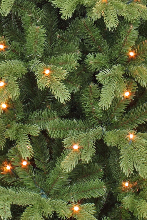 Елка Шервуд Премиум стройная с лампами 230 см., 288 LED ламп, литая хвоя+пвх, Triumph Tree (73149)