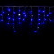 Светодиодная мерцающая бахрома 3*0.8 м., 220V, 100 синих LED ламп, прозрачный силикон, Winner Light (B.02.5T.100+)