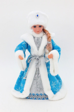 Снегурочка Распрекрасная в голубой шубе и белой шапке 30 см., Triumph Tree (85827)
