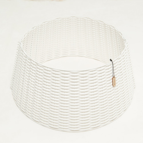 Корзина под елку Премиум Царская лоза 65*48*30 см., разборная, белый, ЕлкиТорг (65-220) в Санкт-Петербурге