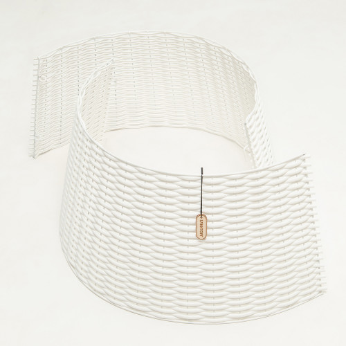 Корзина под елку Премиум Царская лоза 65*48*30 см., разборная, белый, ЕлкиТорг (65-220) в Санкт-Петербурге