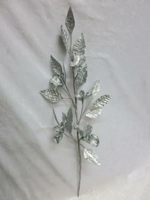 Ветвь Кизил серебро 69 см., 1 шт., Christmas De Luxe (86670) 