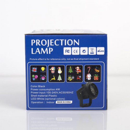 Проектор Новогодние картинки, свечение мульти, 220 В., Luazon Lighting (5254658)