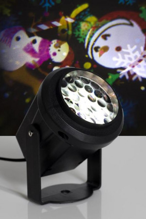 Проектор Новогодние картинки, свечение мульти, 220 В., Luazon Lighting (5254658)