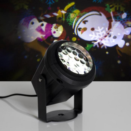 Проектор Новогодние картинки, свечение мульти, 220 В., Luazon Lighting (5254658)