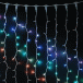 Светодиодный занавес  1*3 м., 420 разноцветных LED ламп, 24В., каучуковый белый провод, IP65, AUG420-8-1EPRGB в Санкт-Петербурге