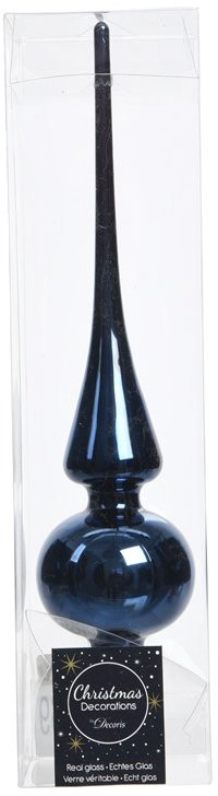 Елочная макушка Classic 26 см, синяя, стекло, KAEMINGK (114269)