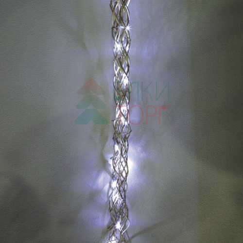 Светодиодная флористика Бамбуковая ветка 1.1 м., 3*АА батарейки, 20 холодных белых LED ламп, Beauty Led (B247L-D020A-13) 