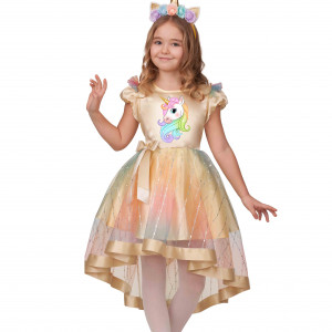 Карнавальный костюм Единорожка размер 76, рост 146 см. (21-14-146-76) 