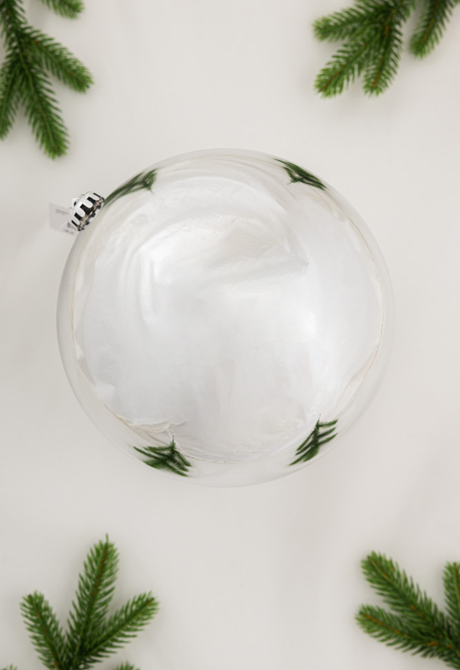 Шар пластиковый глянцевый 200 мм., серебро, ЕлкиТорг (150616) Шар пластиковый глянцевый 200 мм., серебро, ЕлкиТорг (150616)