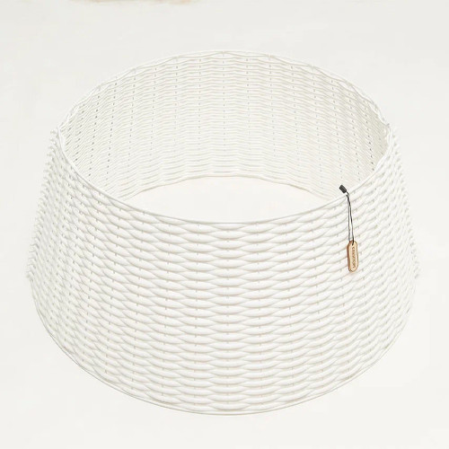 Корзина под елку Премиум Царская лоза 87*65*29 см., разборная, белый, ЕлкиТорг (87-220)