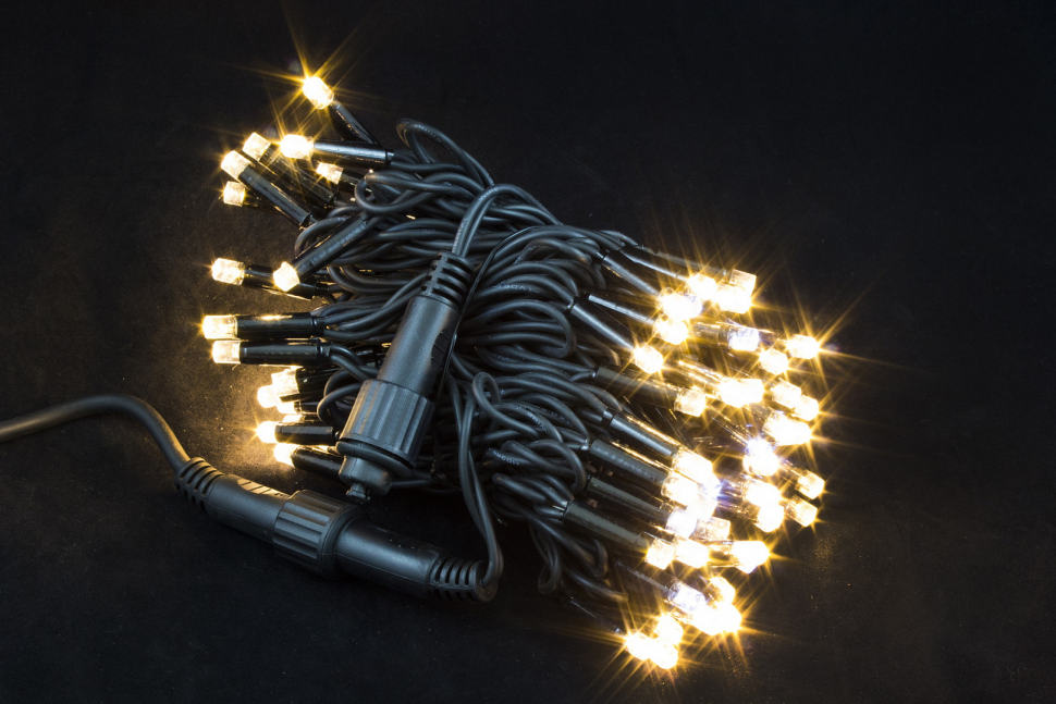 Светодиодная нить с мерцающим диодом 10 м., 100 теплых белых LED, черный каучук, IP 65, соединяемая, Winner (ww.01.7B.100.F+) Светодиодная нить с мерцающим диодом 10 м., 100 теплых белых LED, черный каучук, IP 65, соединяемая, Winner (ww.01.7B.100.F+)