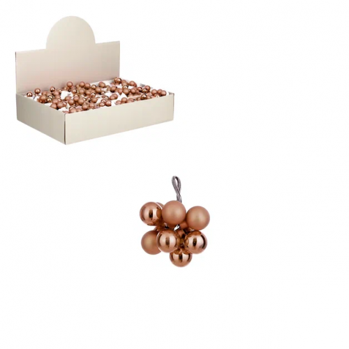 Гроздь стеклянных шаров Ягодный хоровод , 2см, 10 шт., нежно-розовый, Christmas DeLuxe (87661) в Санкт-Петербурге