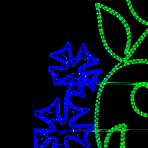 Светодиодная консоль Васильки 100*250 см., синий, зеленый, 220В, LTC (LC-13404)